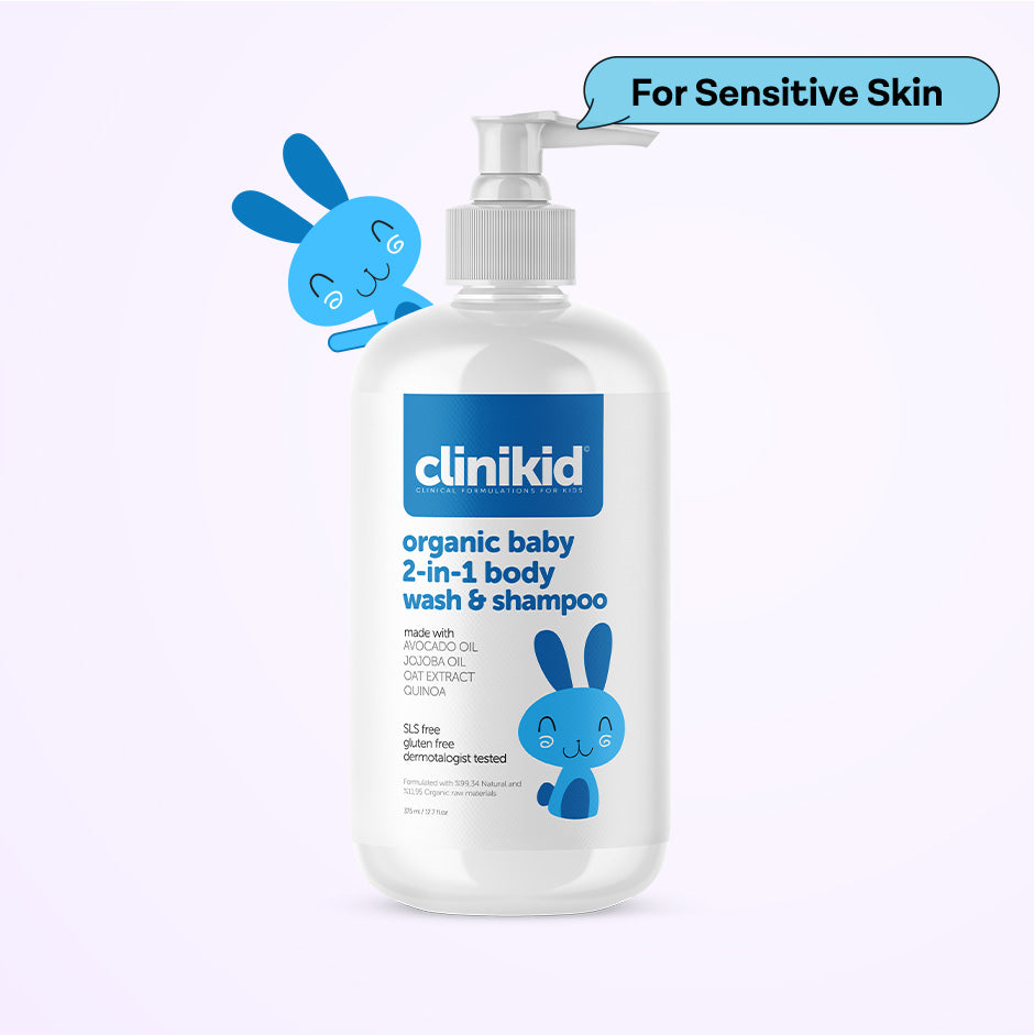 Clinikid Organic Baby 2 in 1 Body Wash & Shampoo