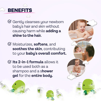 Clinikid Organic Newborn Shampoo & Wash