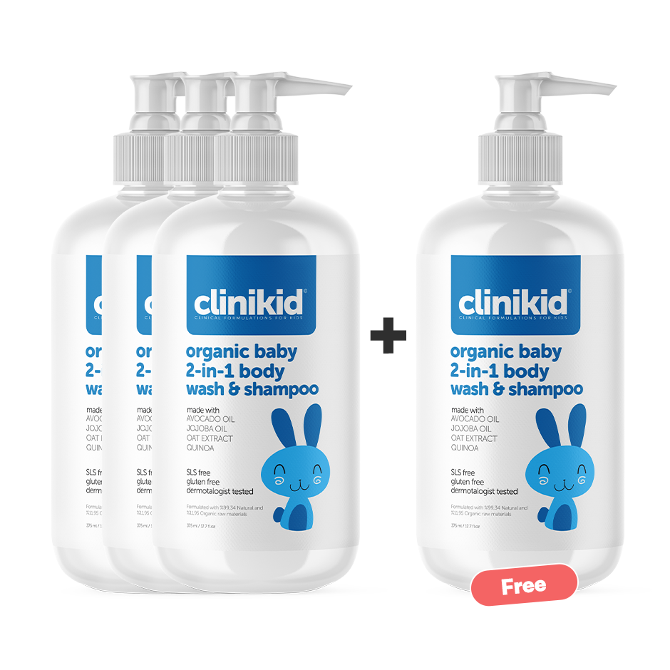 Clinikid Organic Baby 2 in 1 Body Wash & Shampoo