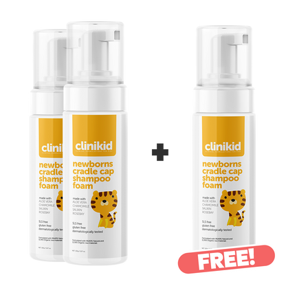 Clinikid Organic Newborn Cradle Cap Shampoo